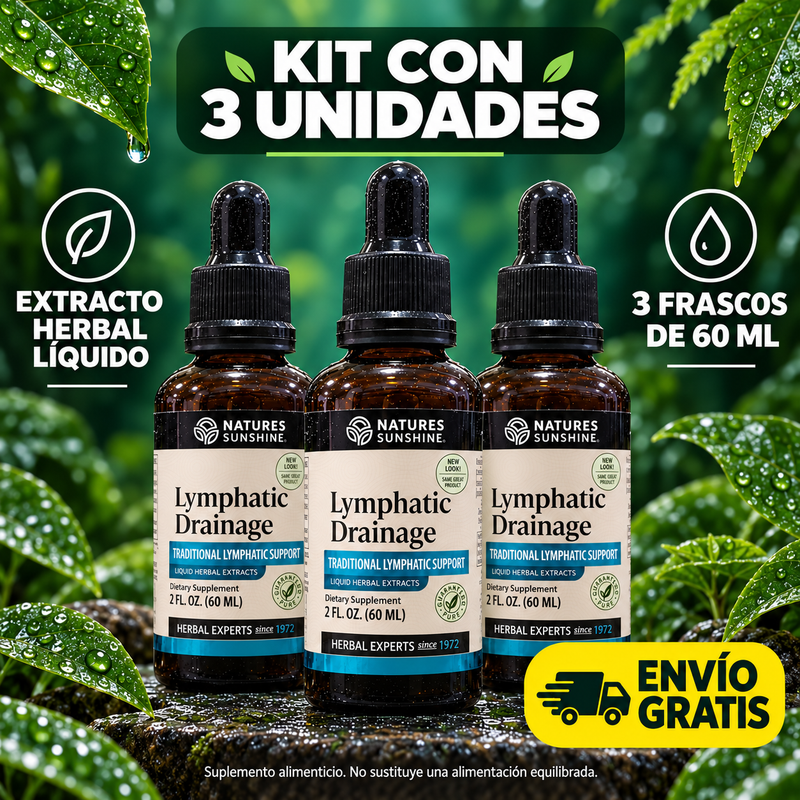 GOTAS DRENAJE LINFATICO x 3