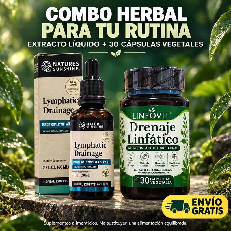 COMBO DRENAJE LINFATICO + GOTAS DRENAJE